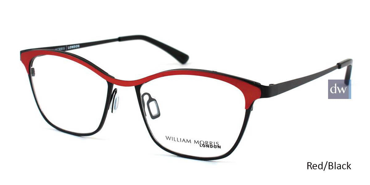 Red/Black William Morris London WM50015 Eyeglasses.