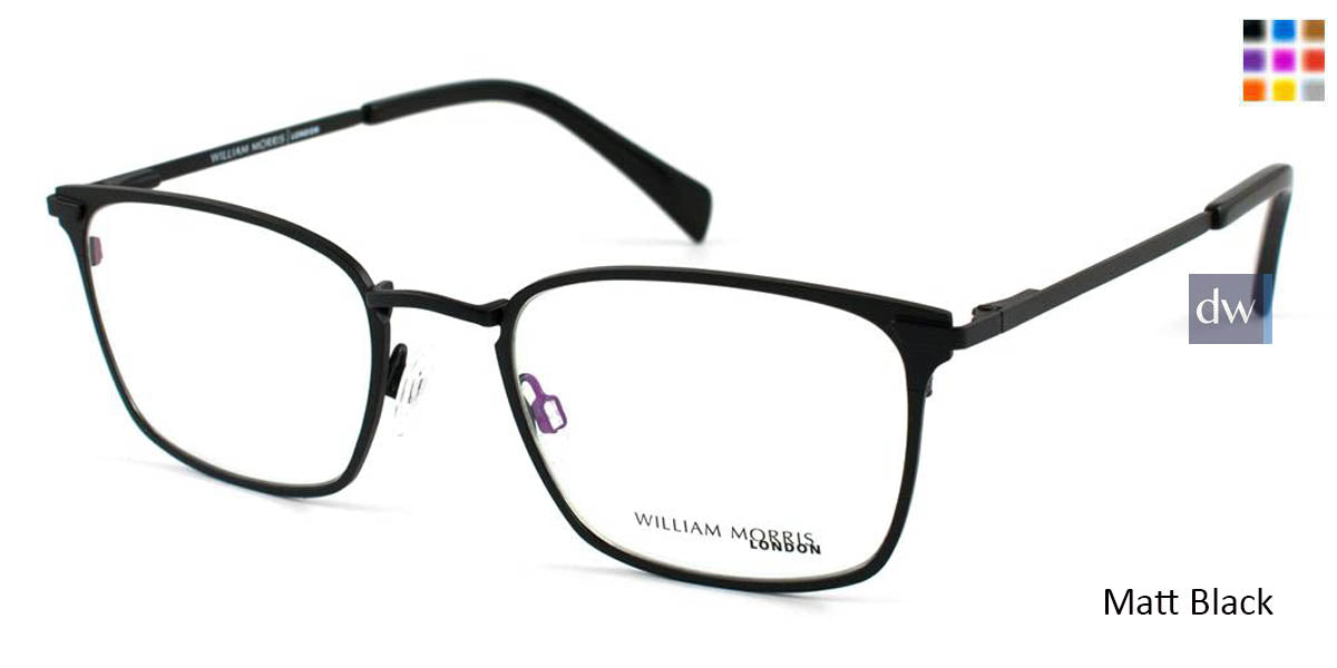 Matt Black  William Morris London WM50038 Eyeglasses.