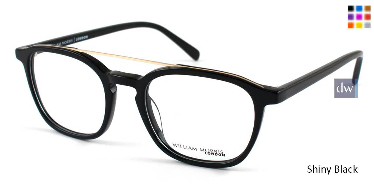 Shiny Black William Morris London WM50041 Eyeglasses.