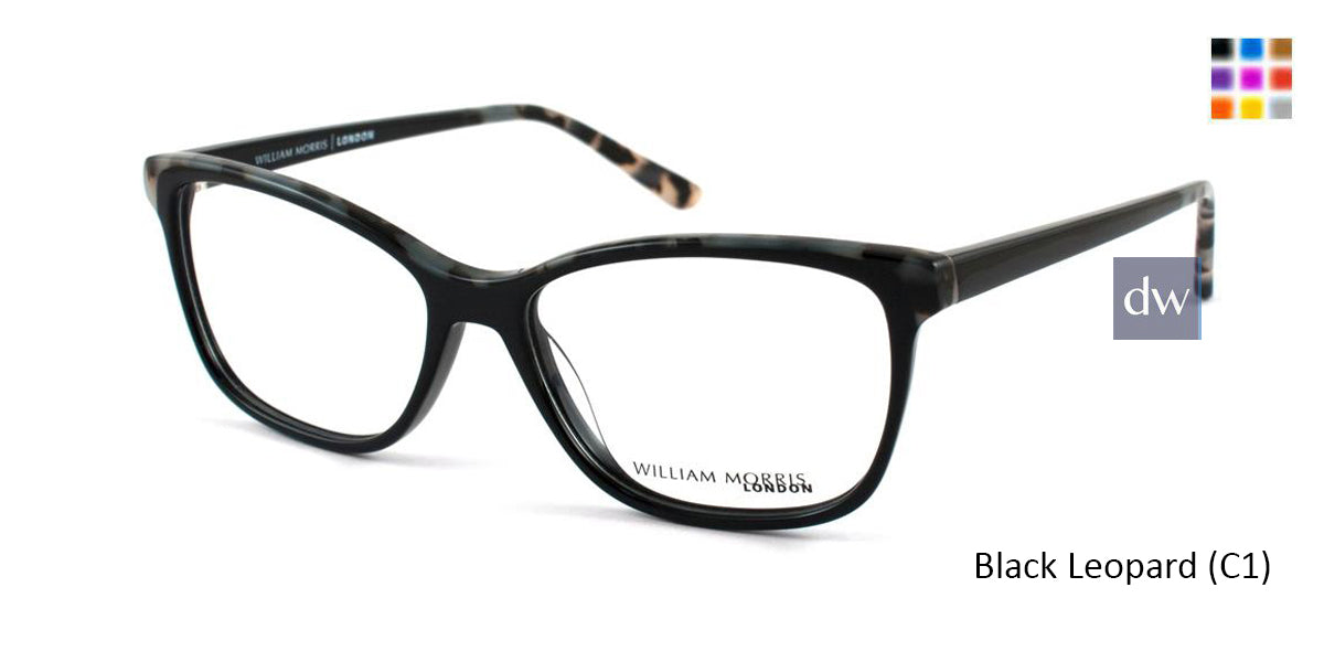 Black Leopard (C1) William Morris London WM50043 Eyeglasses.