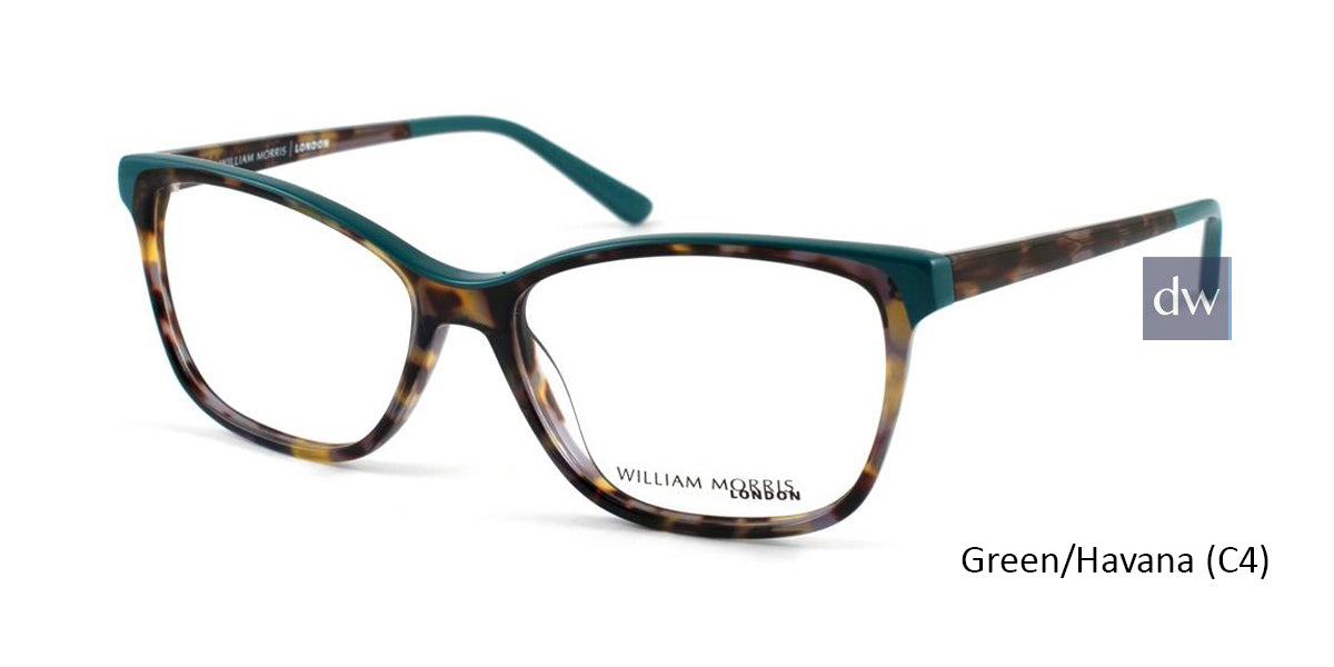 Green Havana (C4) William Morris London WM50043 Eyeglasses.