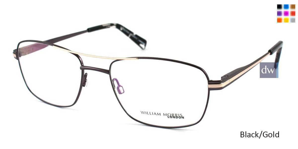 Black/Gold William Morris London WM50045 Eyeglasses.
