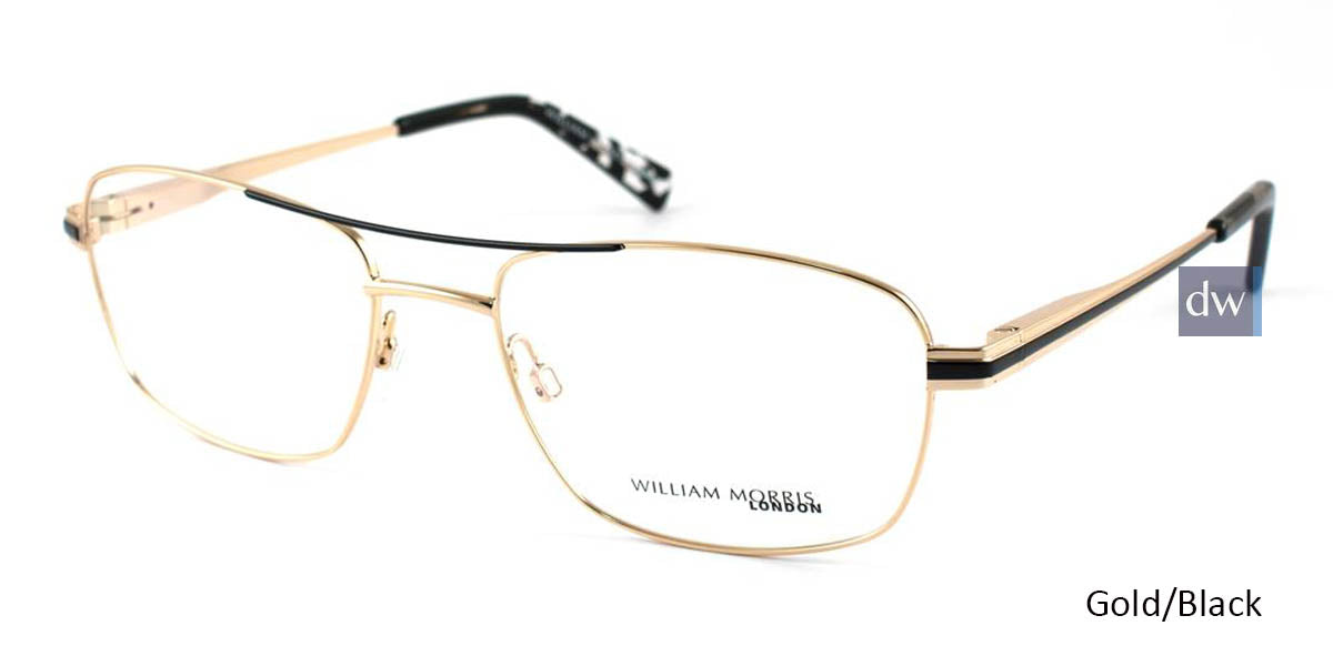 Gold/Black William Morris London WM50045 Eyeglasses.