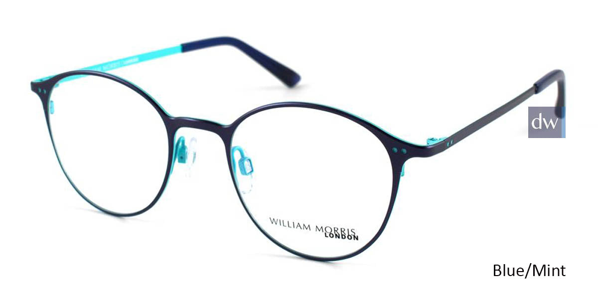 Blue/Mint William Morris London WM50057 Eyeglasses.