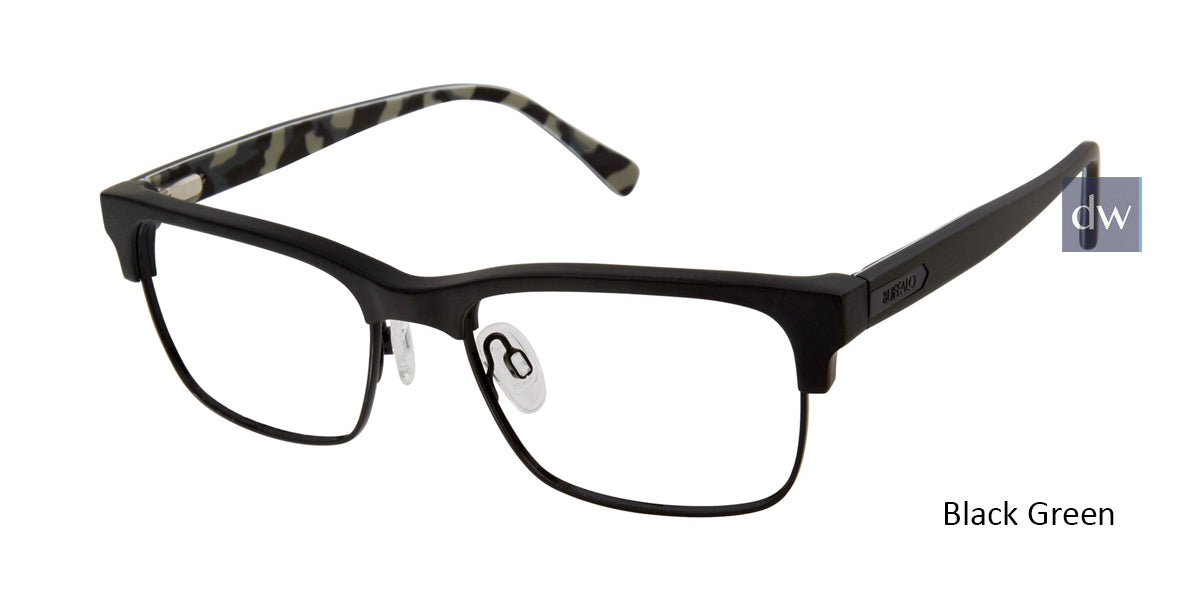 Black Green Buffalo BM500 Eyeglasses.