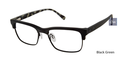 Black Green Buffalo BM500 Eyeglasses.