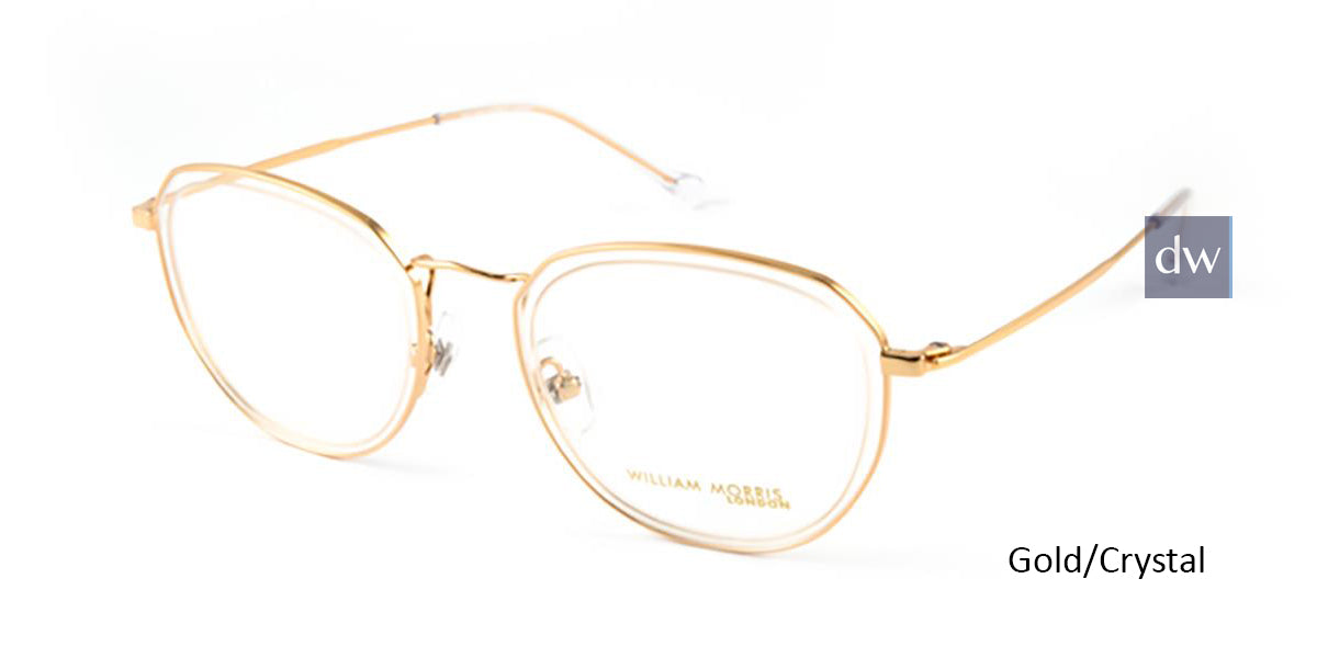 Gold/Crystal William Morris London WM50101 Eyeglasses.