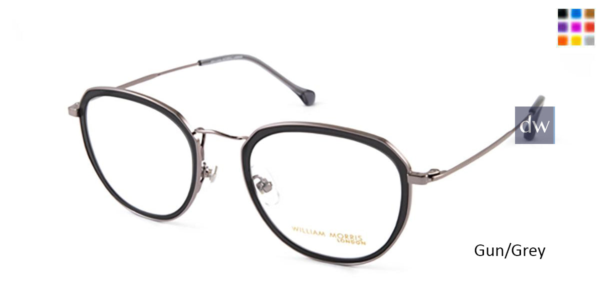 Gun/Grey William Morris London WM50101 Eyeglasses.