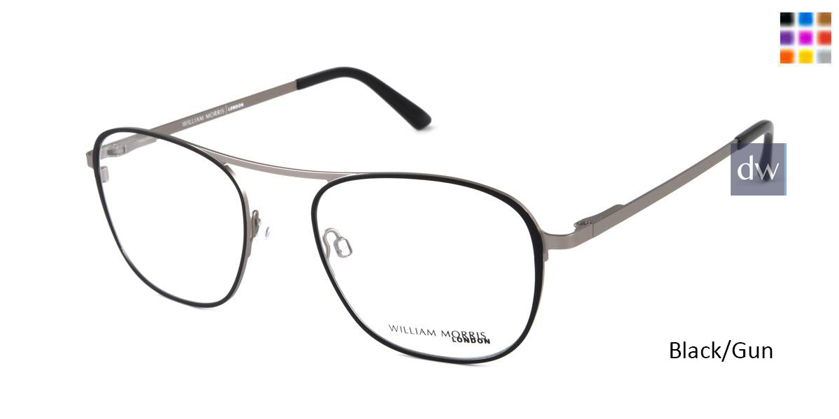Black/Gun William Morris London WM50133 Eyeglasses.