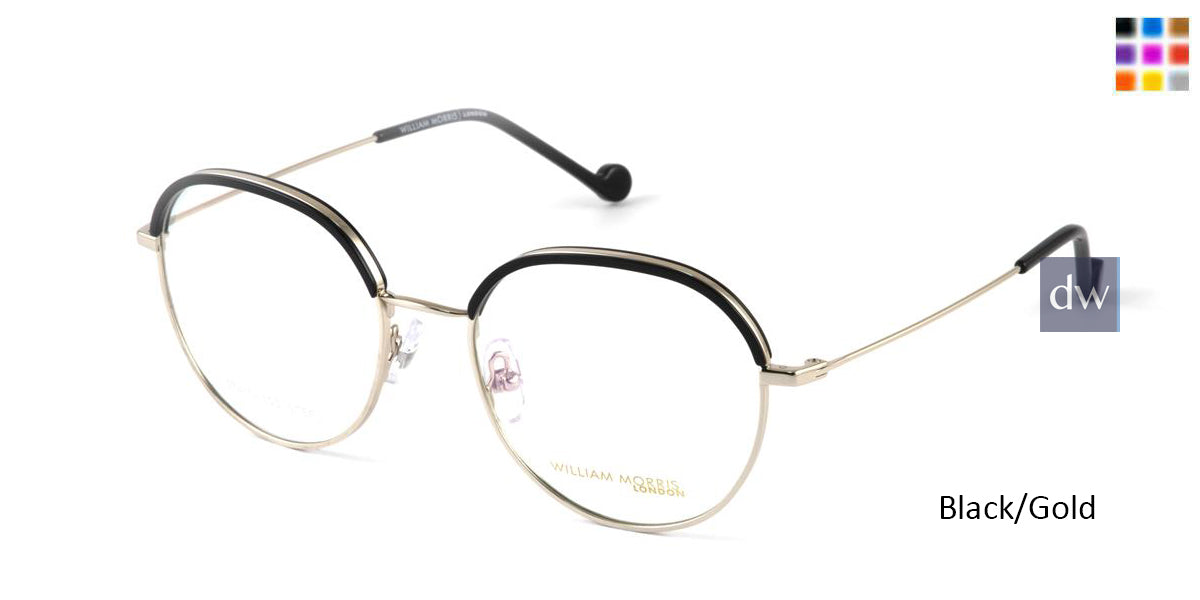 Black/Gold William Morris London WM50140 Eyglasses.
