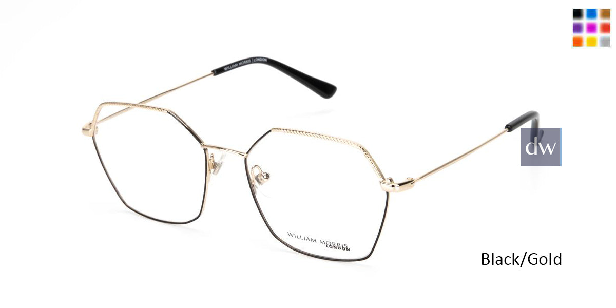Black/Gold William Morris London WM50148 Eyeglasses.