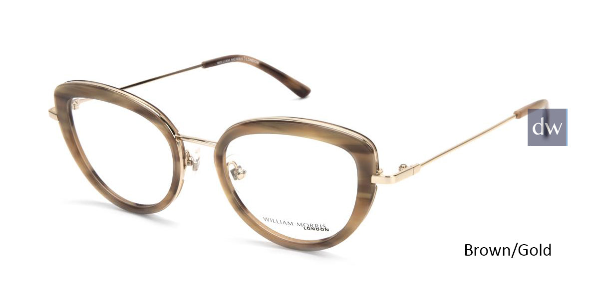 Brown/Gold William Morris London WM50150 Eyeglasses.