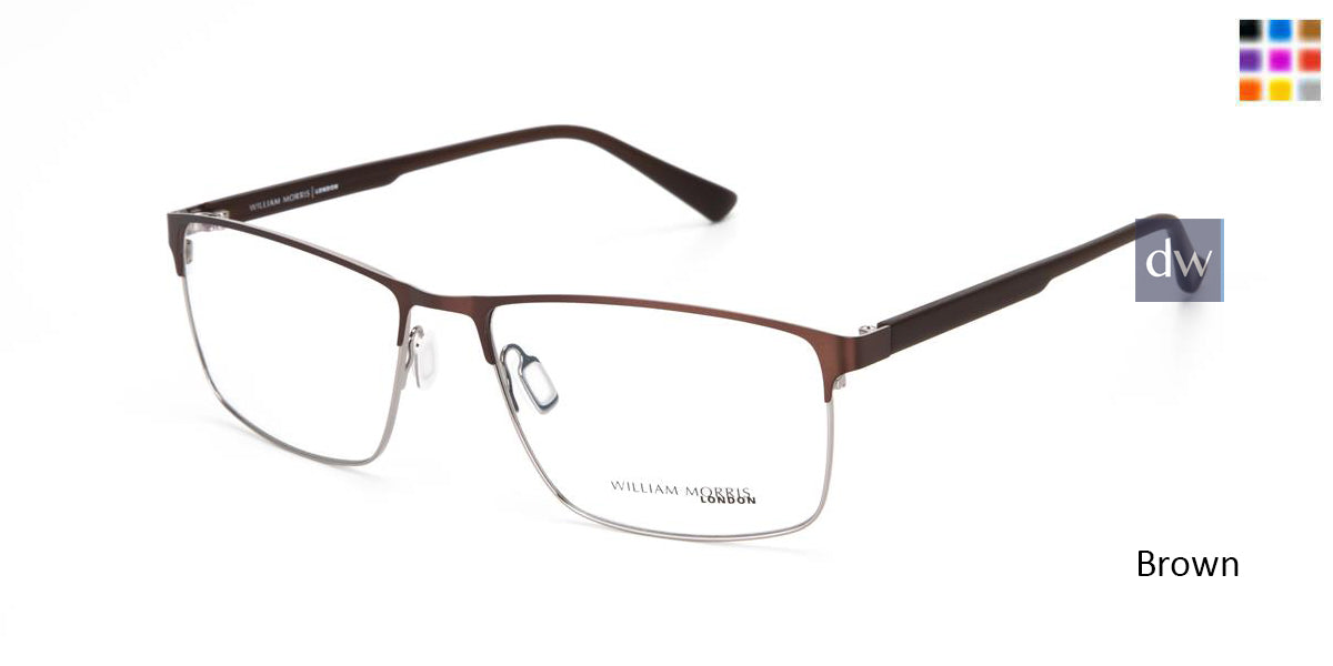 Brown William Morris London WM50154 Eyeglasses.