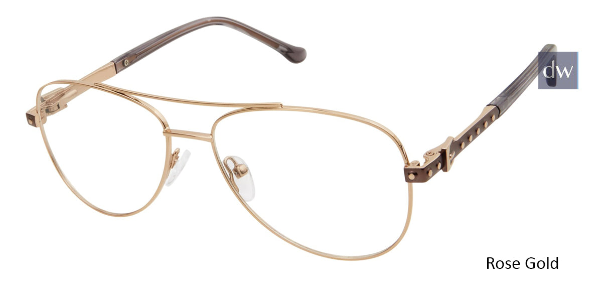 Rose Gold Buffalo BW503 Eyeglasses.