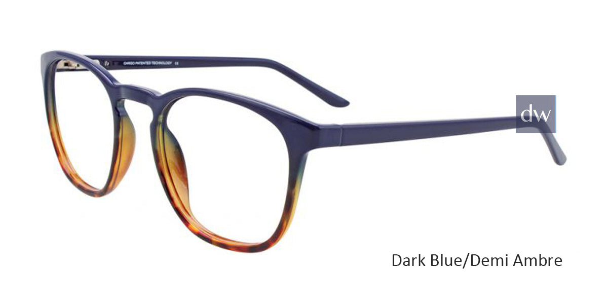 Dark Blue/Demi Ambre Cargo C5051 Eyeglasses.