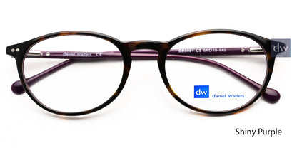 Shiny Purple Demi Daniel Walters CB5081 Eyeglasses.