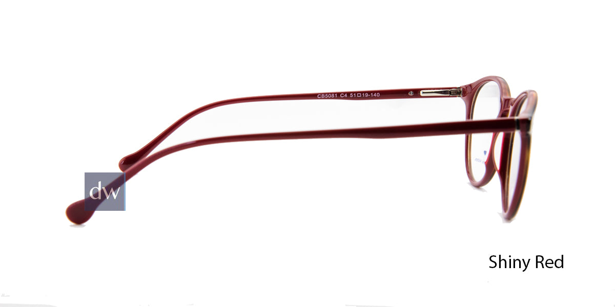 Shiny Red Demi Daniel Walters CB5081 Eyeglasses.