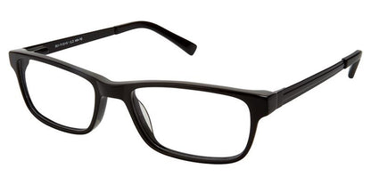 Black Superflex SF-484 Eyeglasses.