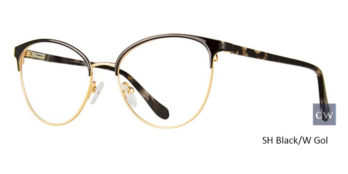 SH Black/W Gold Vivid Collection Vivid 407 Eyeglasses