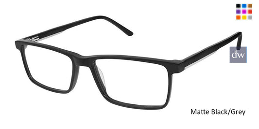 Matte Black Grey Superflex SF-541 Eyeglasses.