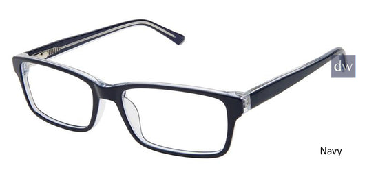 Navy Superflex SF-568 Eyeglasses.