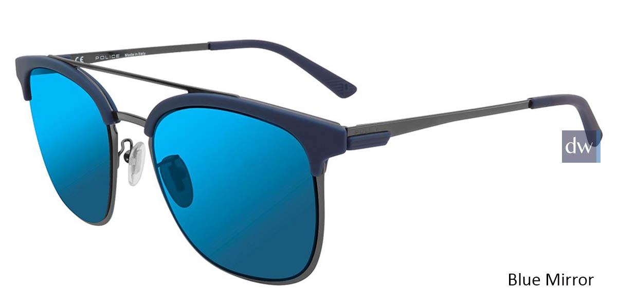 Blue Mirror Police SPL569 Sunglasses.