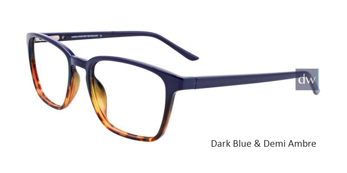 Dark Blue & Demi Ambre Cargo C5052 Eyeglasses.