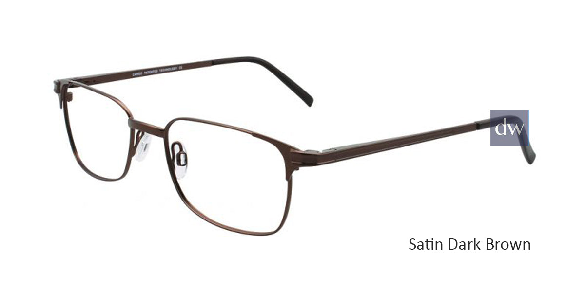 Satin Dark Brown Cargo C5040 Eyeglasses.