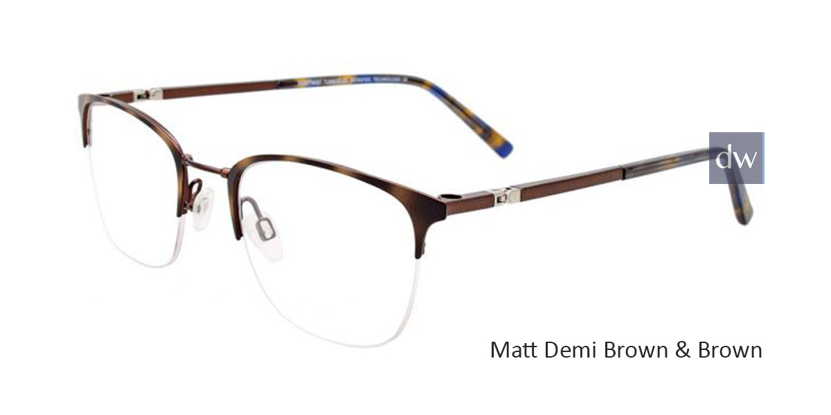 Matt Demi Brown & Brown Clip & Twist CT268 Eyeglasses.