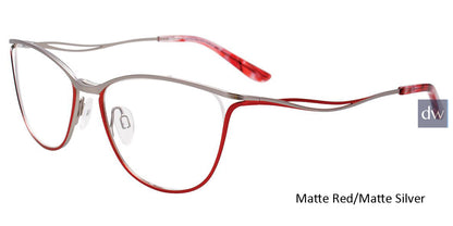 Matte Red Matte Silver