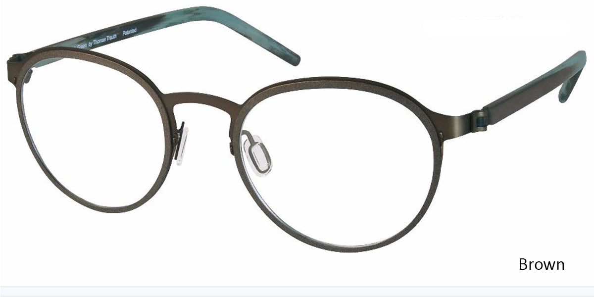 Brown Free Form FFA972 Eyeglasses - Teenager