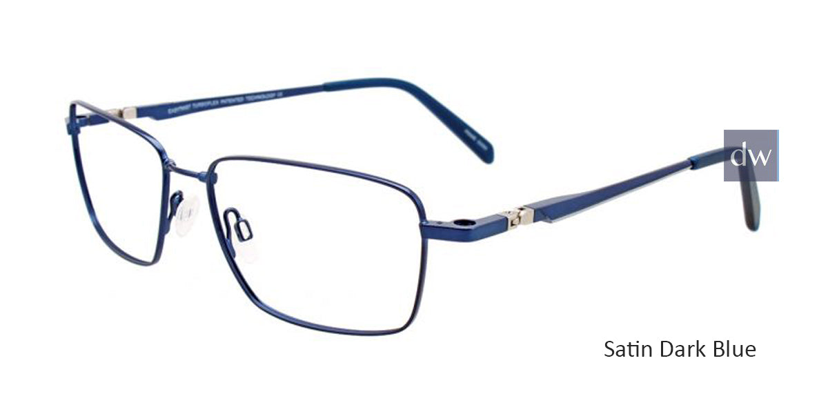 Satin Dark Blue Clip & Twist CT257 Eyeglasses.