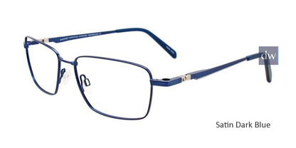 Satin Dark Blue Clip & Twist CT257 Eyeglasses.