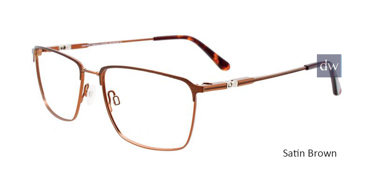 Satin Brown Clip & Twist CT269 Eyeglasses.