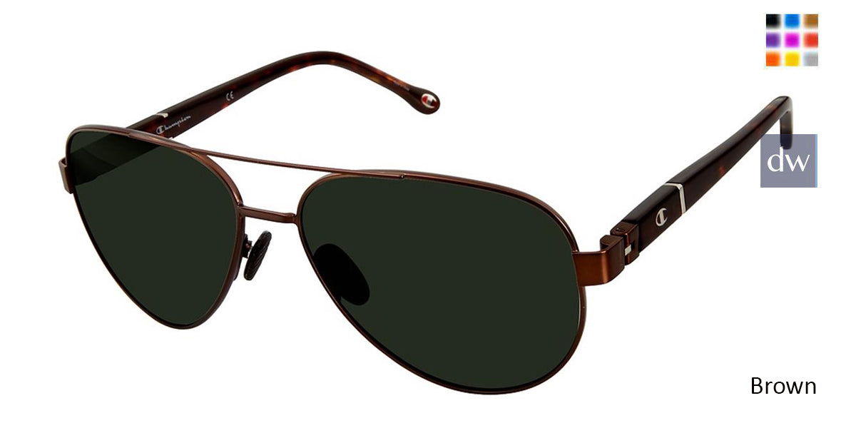 Brown c02 Champion 6061 Polarized Sunglasses.