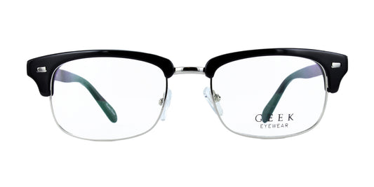 Black/Silver GEEK 201 Eyeglasses