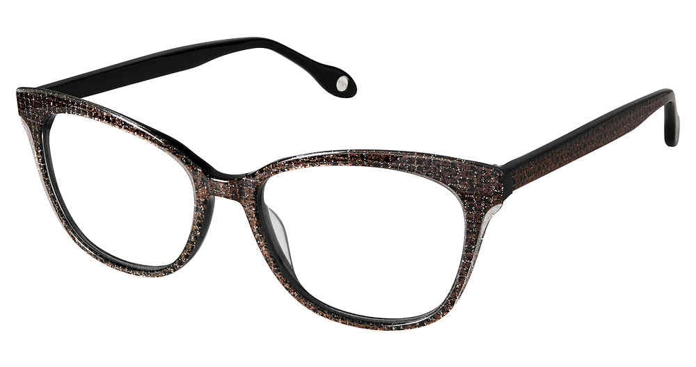 Black Purple Fysh 3646 Eyeglasses.