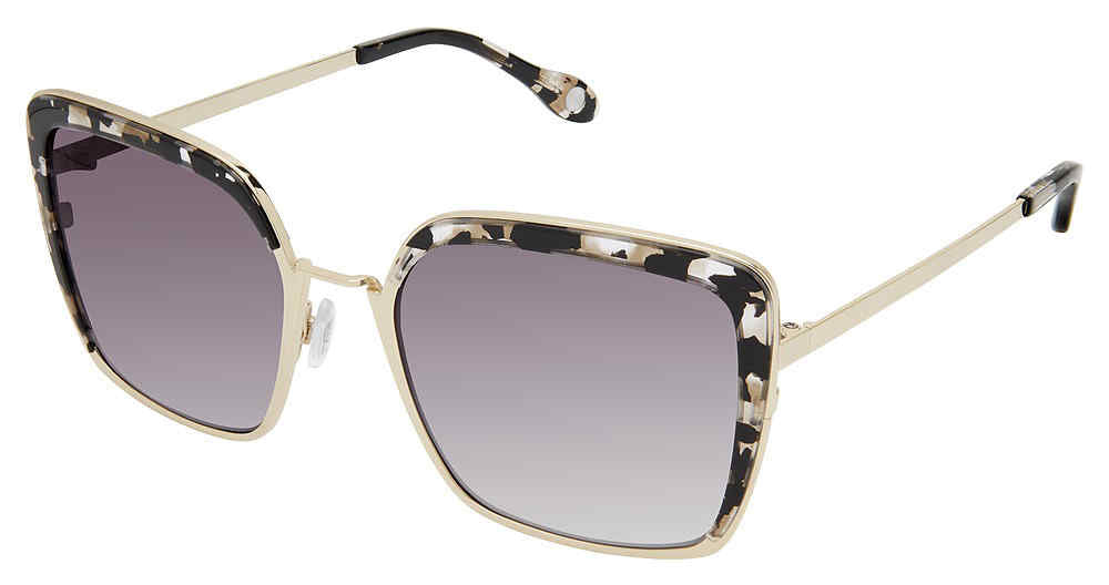 Black Speck Gold Fysh F-2058 Sunglasses