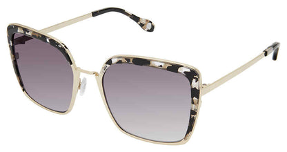 Black Speck Gold Fysh F-2058 Sunglasses