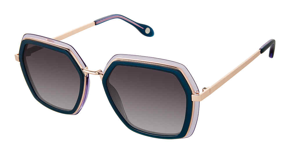 TEAL LAVENDER FYSH F-2087 Sunglasses