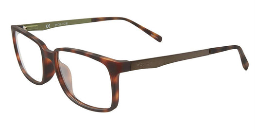 Rubber Havana Police VPL259 Eyeglasses.