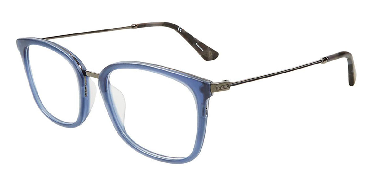 Matte Blue Police VPL561 Eyeglasses.