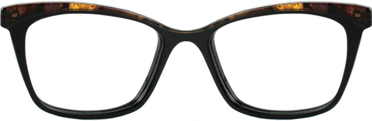 Black/Brown Mottle William Morris London WM6986 Eyeglasses.