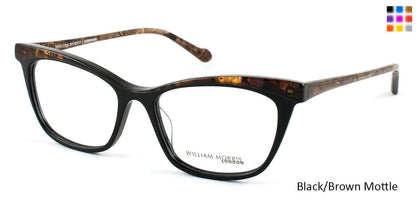 Black/Brown Mottle Top William Morris London WM6986 Eyeglasses.