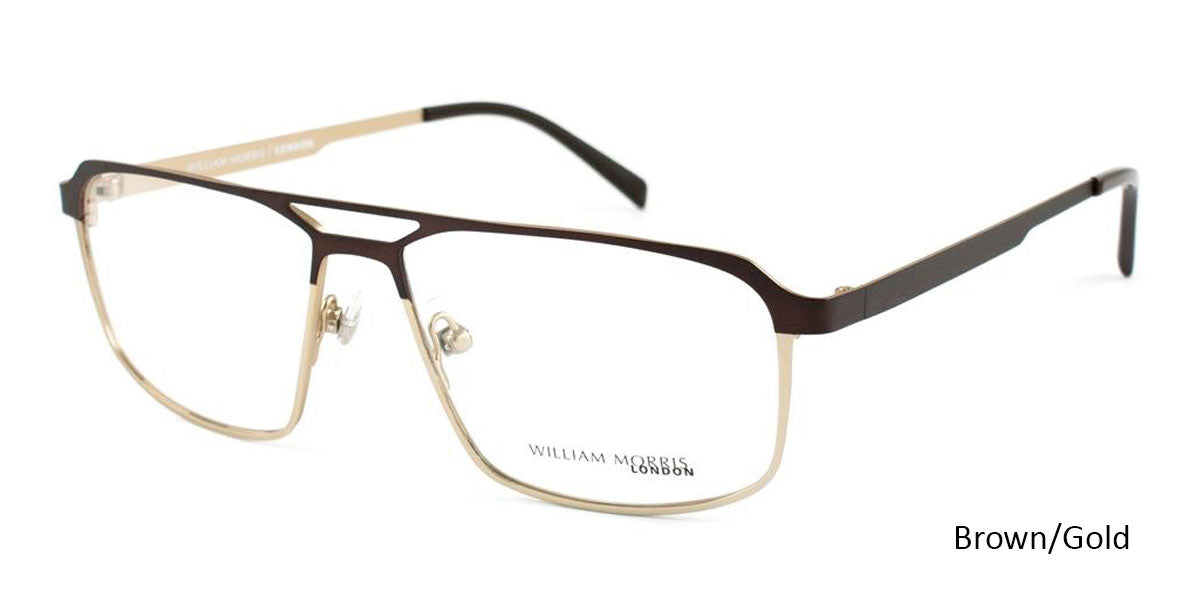 Brown/Gold William Morris London WM6996 Eyeglasses.