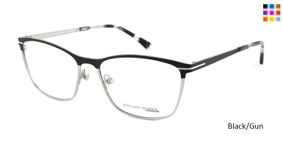 Black/Gun William Morris London WM6999 Eyeglasses.