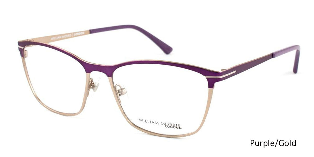 Purple/Gold William Morris London WM6999 Eyeglasses.