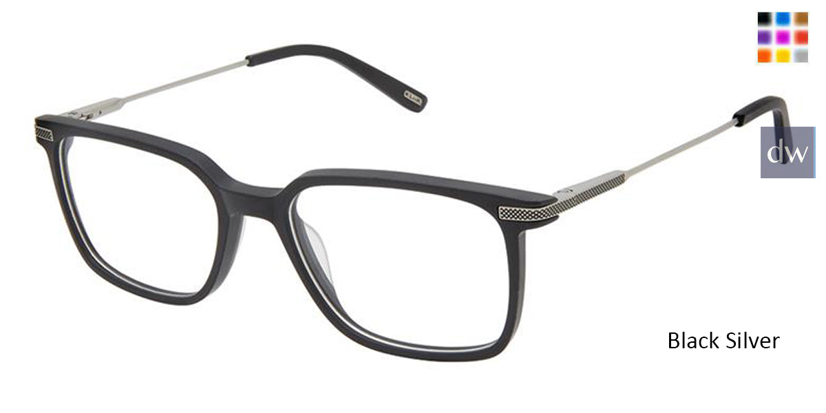Black Silver Kliik Denmark K-699 Eyeglasses