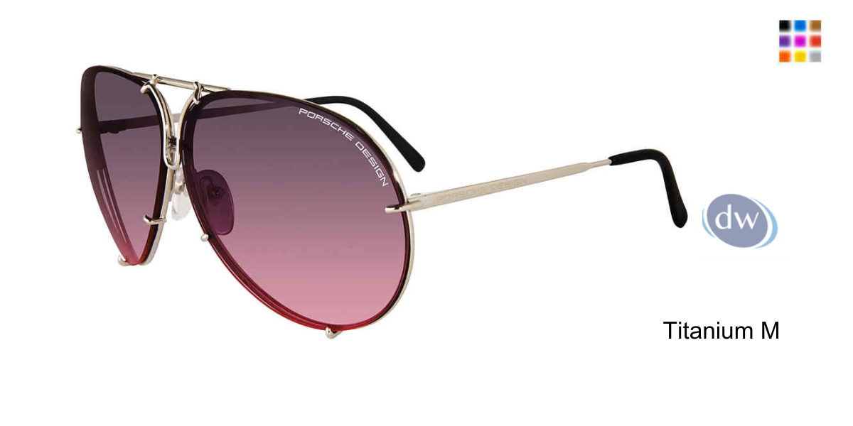 PORSCH DESIGN P8478 Sunglasses Titanium M