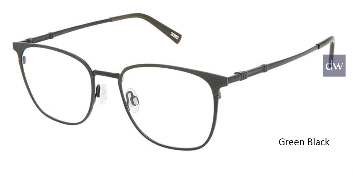 Green Black Kliik Denmark K-700 Eyeglasses